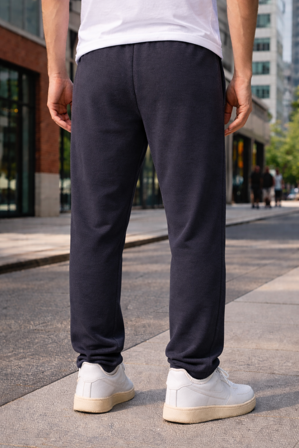 Grey Cotton Unisex Straight Fit Jogger Pants