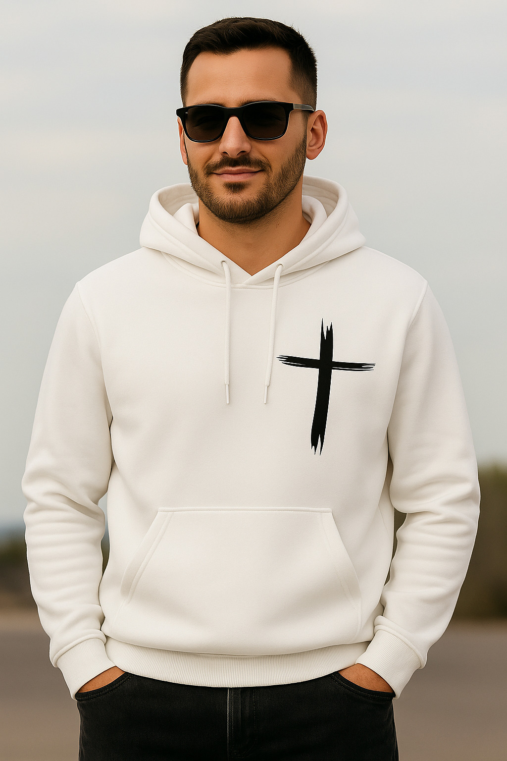 Heavy Fleece Jesus Oversized Hoodie For Unisex - 350GSM Anti-Fade Fabric
