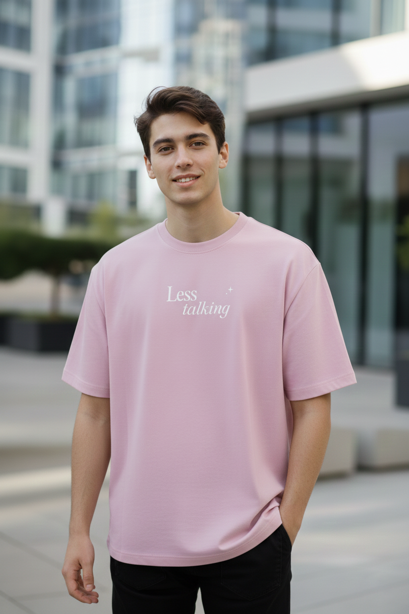 Less Talking Oversized Streetwear T-Shirt