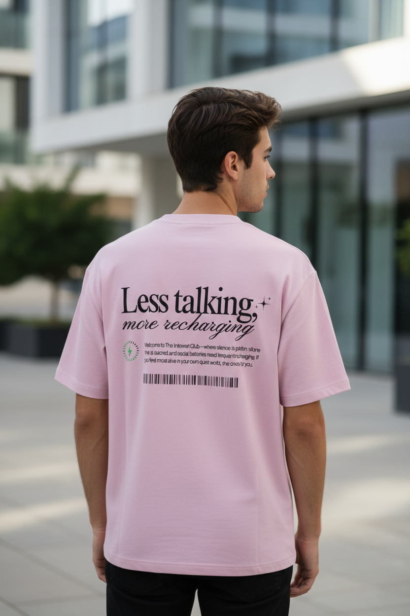 Less Talking Oversized Streetwear T-Shirt