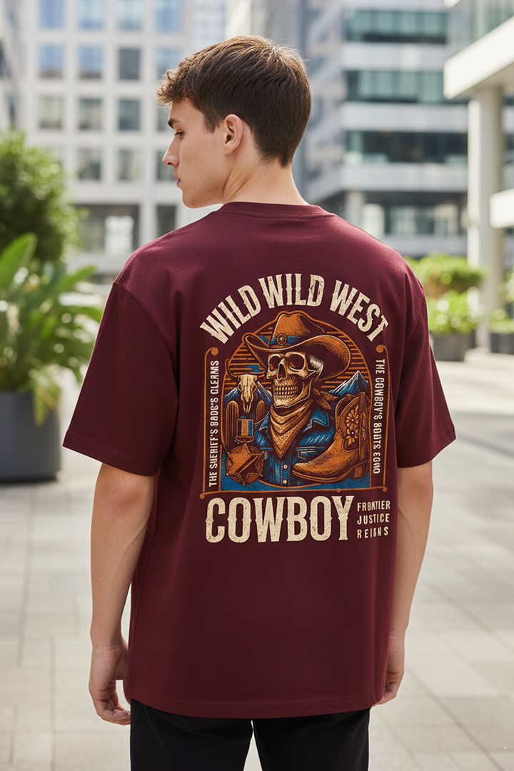 Cowboy Streetwear Oversized T-Shirt