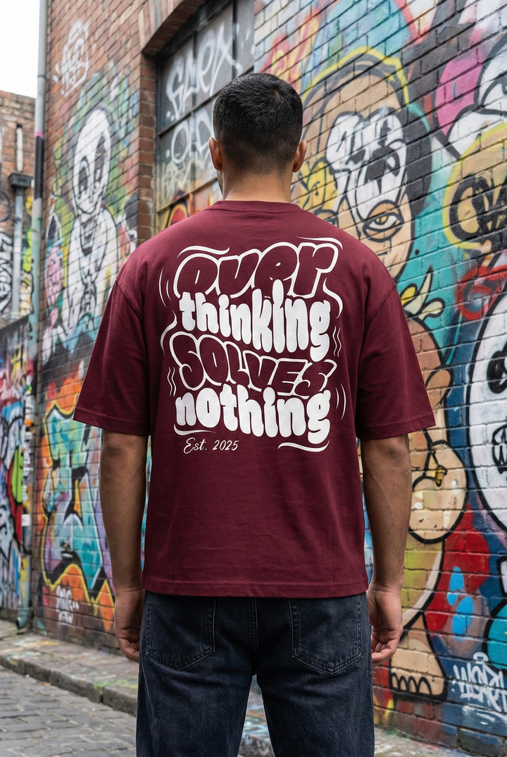 Overthinking Solves Nothing Oversized T-Shirt