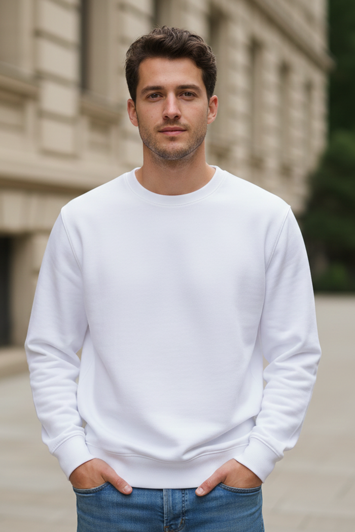 White Unisex Sweatshirt