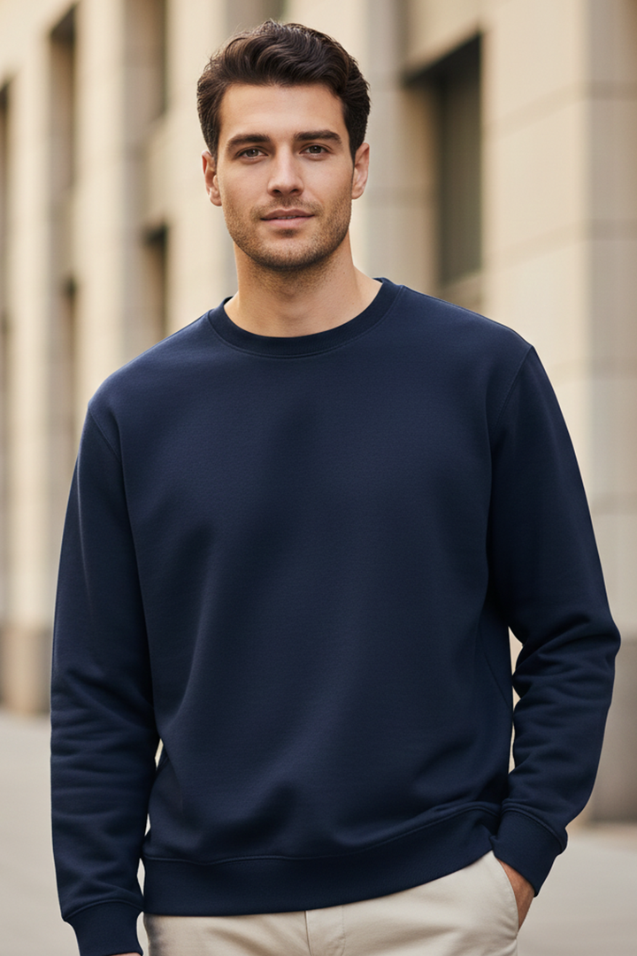 Navy Blue Unisex Sweatshirt
