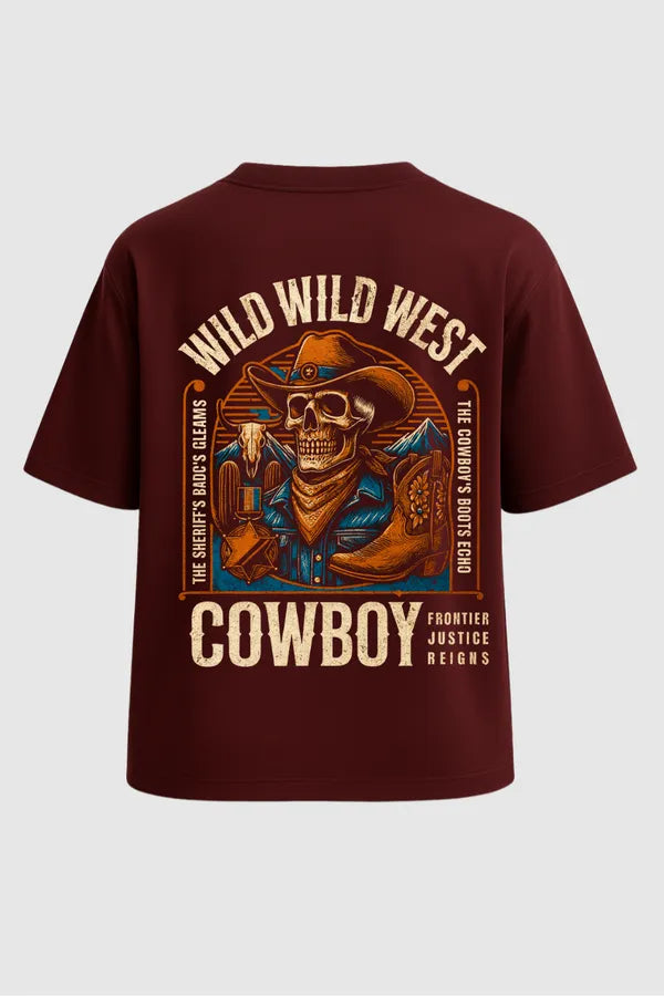 Cowboy Streetwear Oversized T-Shirt