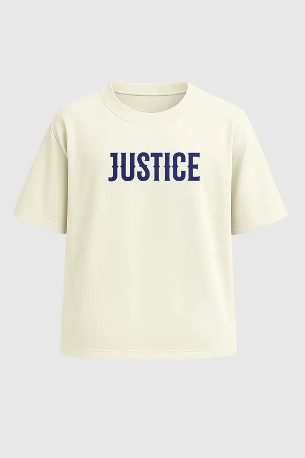 Justice Through Iron Oversized T-Shirt